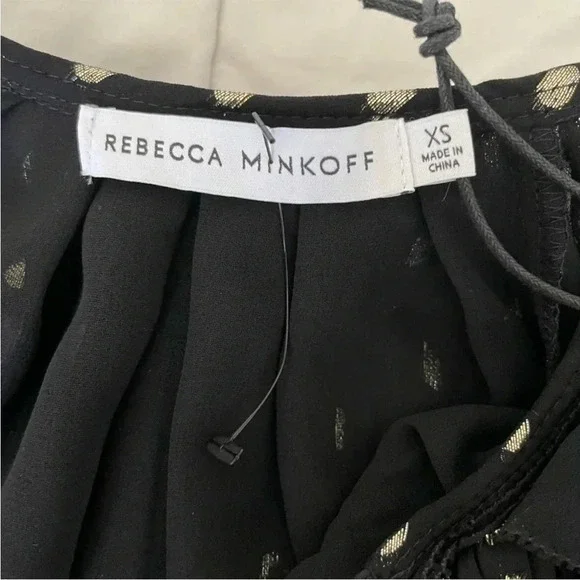 Rebecca Minkoff Charlize metallic mini dress